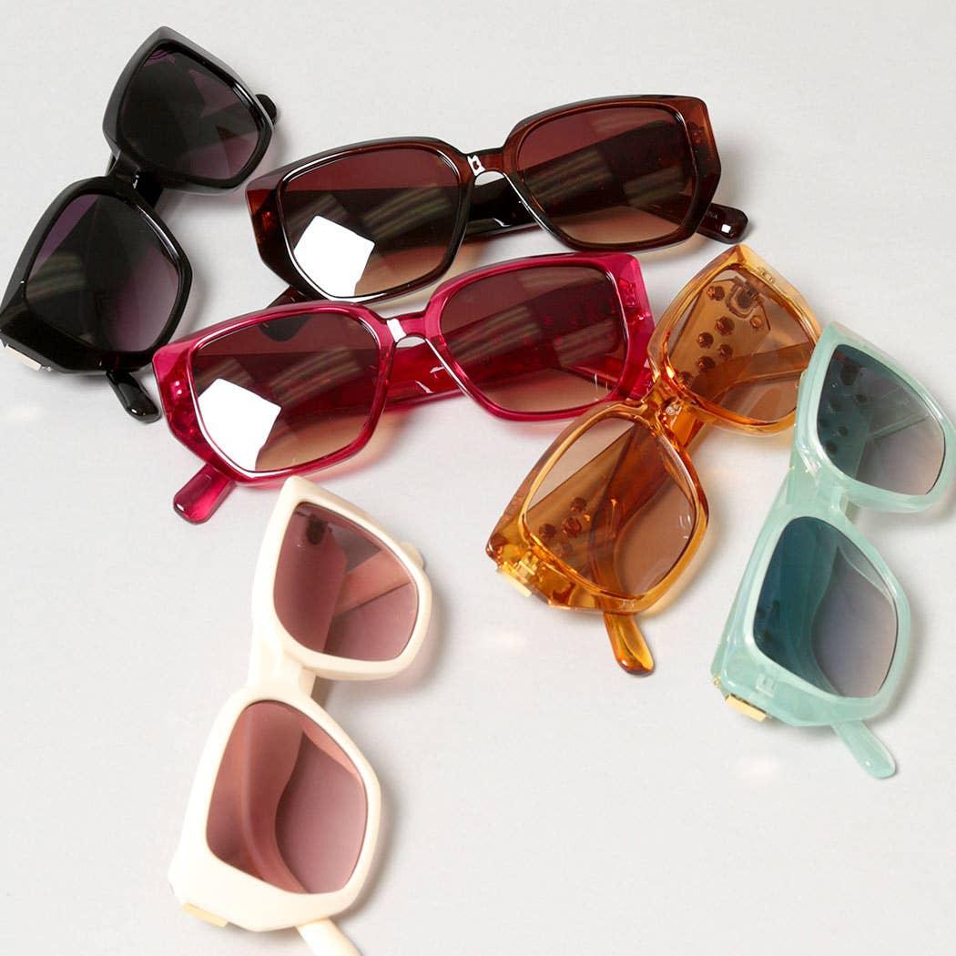 Tinted Rhinestone Frame Sunglasses Sunglasses