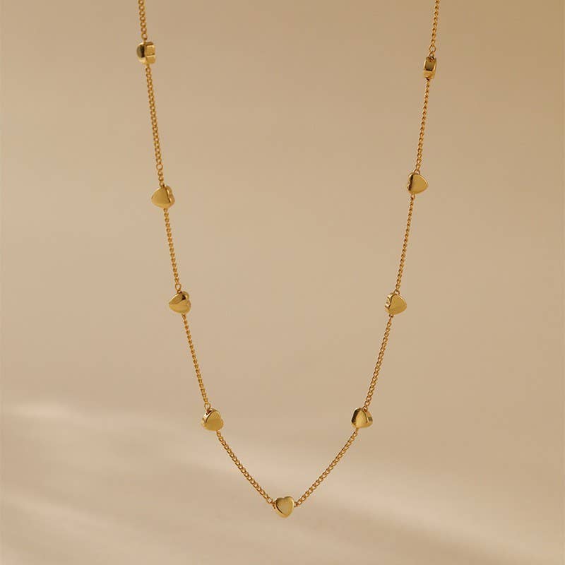 Stainless Steel Heart Chain Necklace