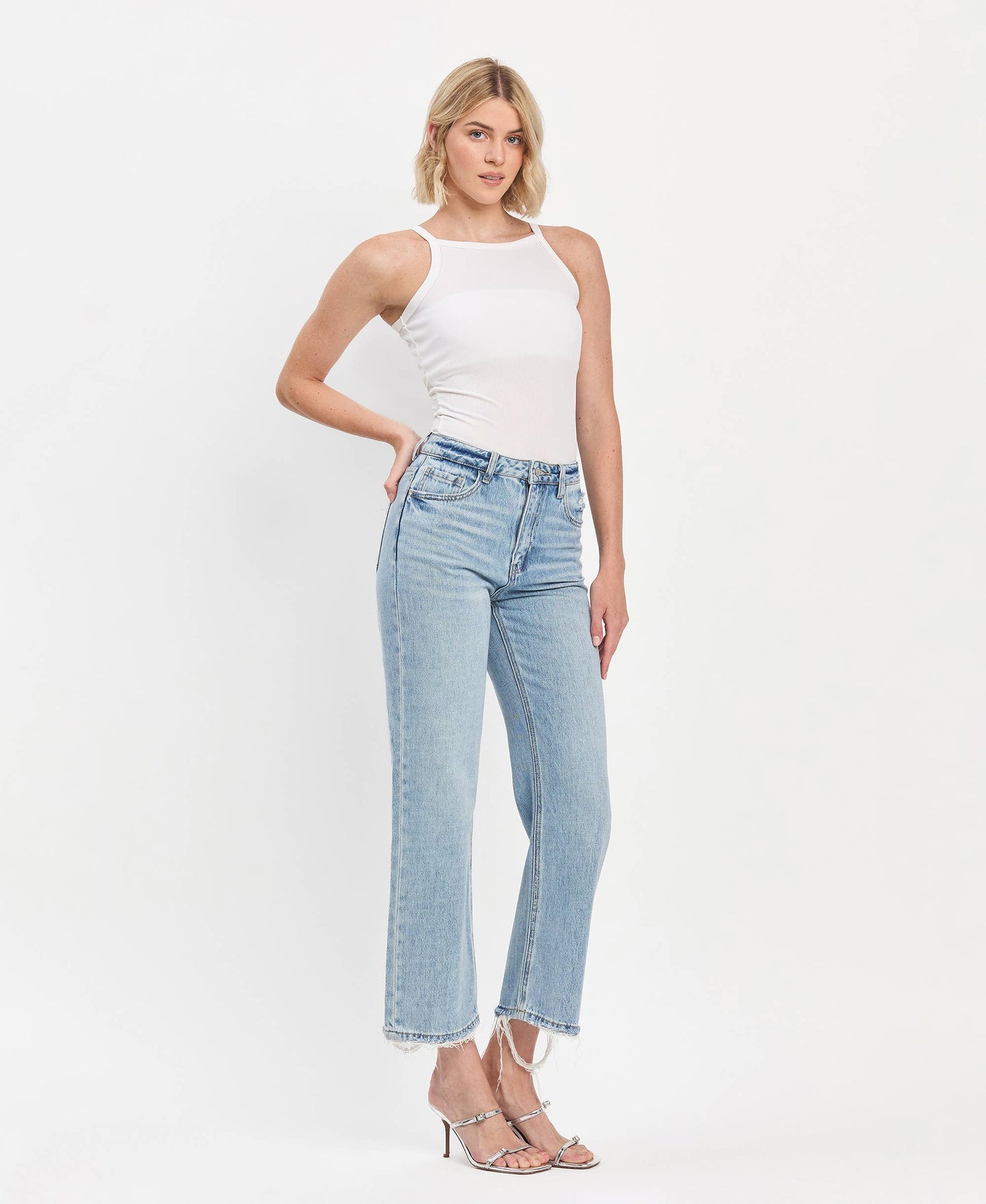 90s Slim Wide Leg Jeans Jeans