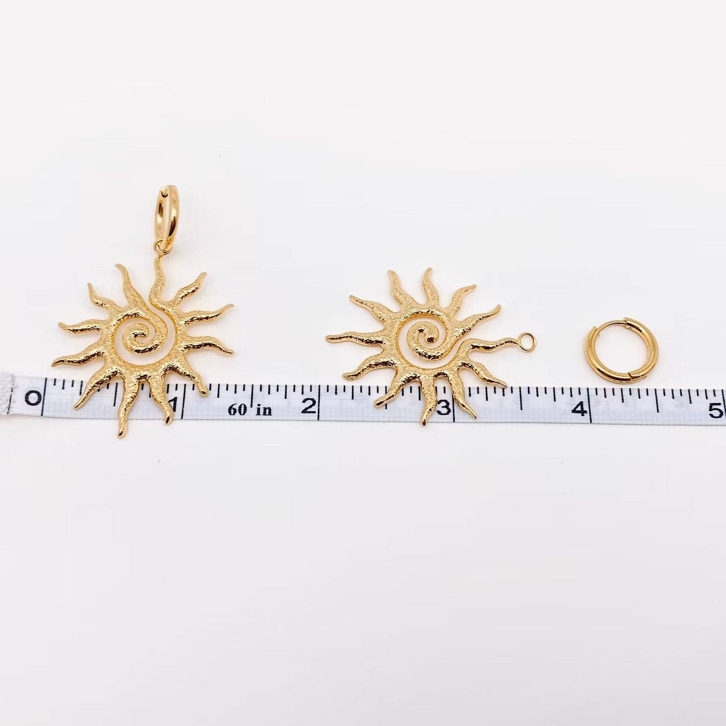 Spiral Sun Dangle Earrings