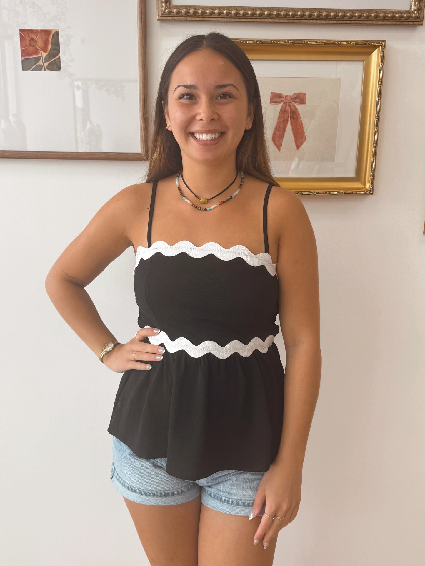 Ric Rack Babydoll Top Shirts & Tops