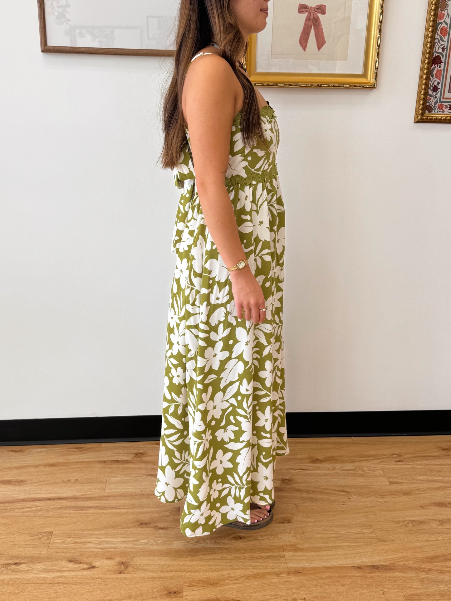 Garden Cutie Kiwi Midi Dress Dress