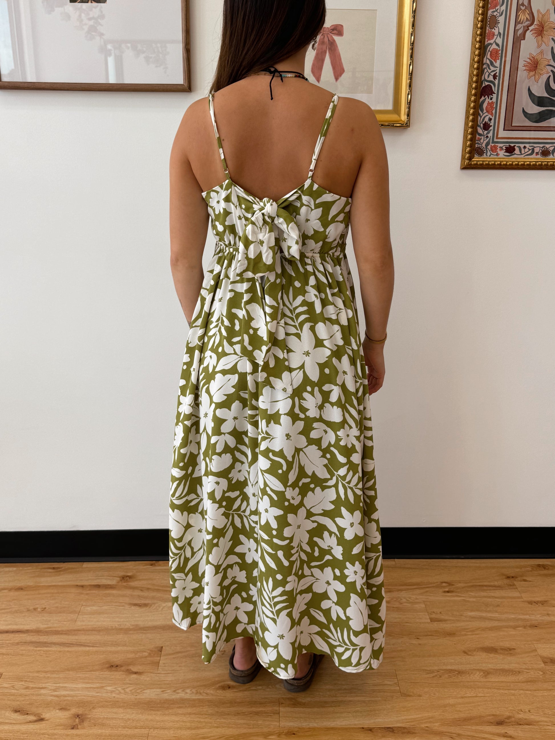 Garden Cutie Kiwi Midi Dress Dress