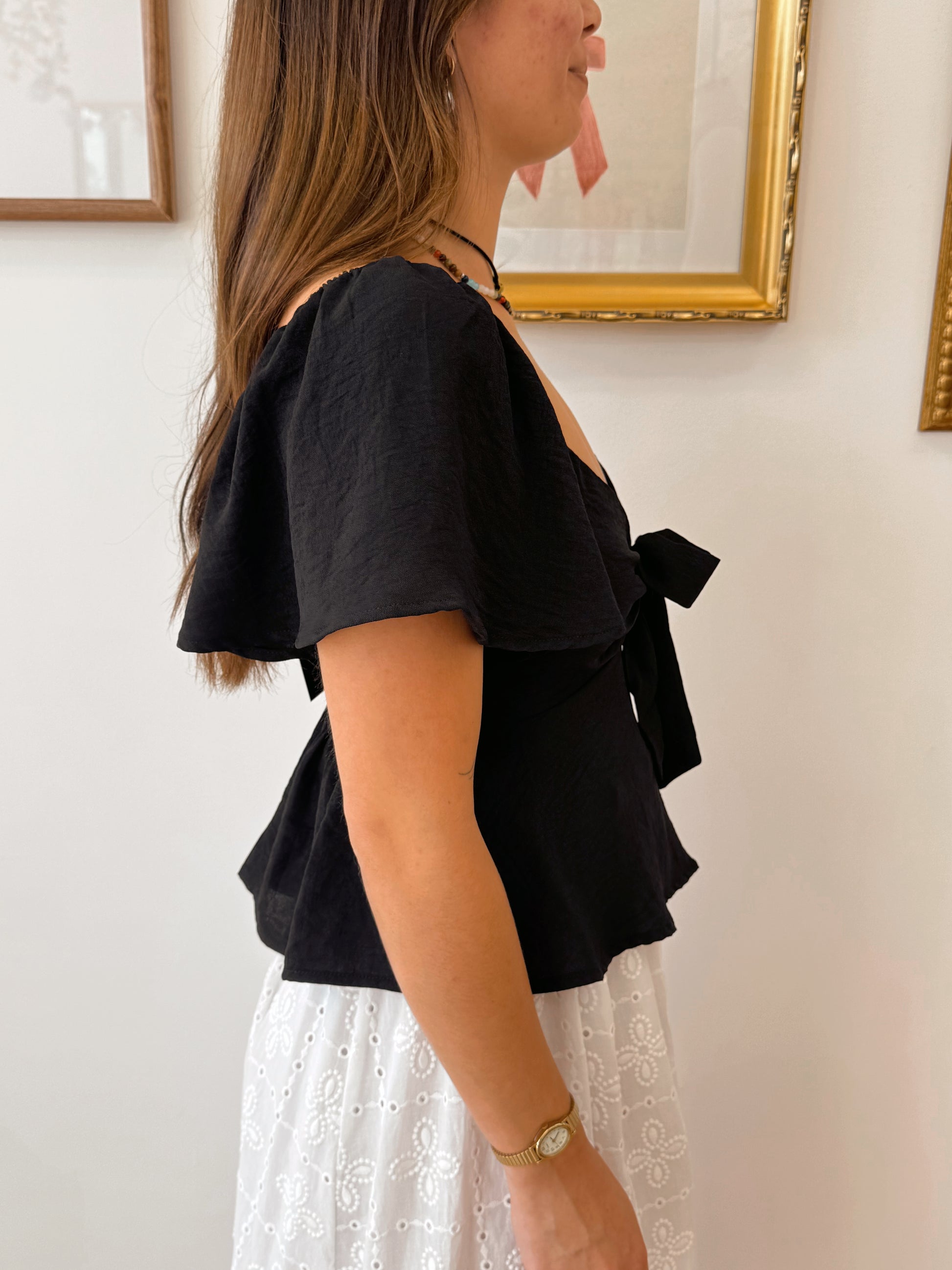 Breezy Babe Tie-Front Top Shirts & Tops