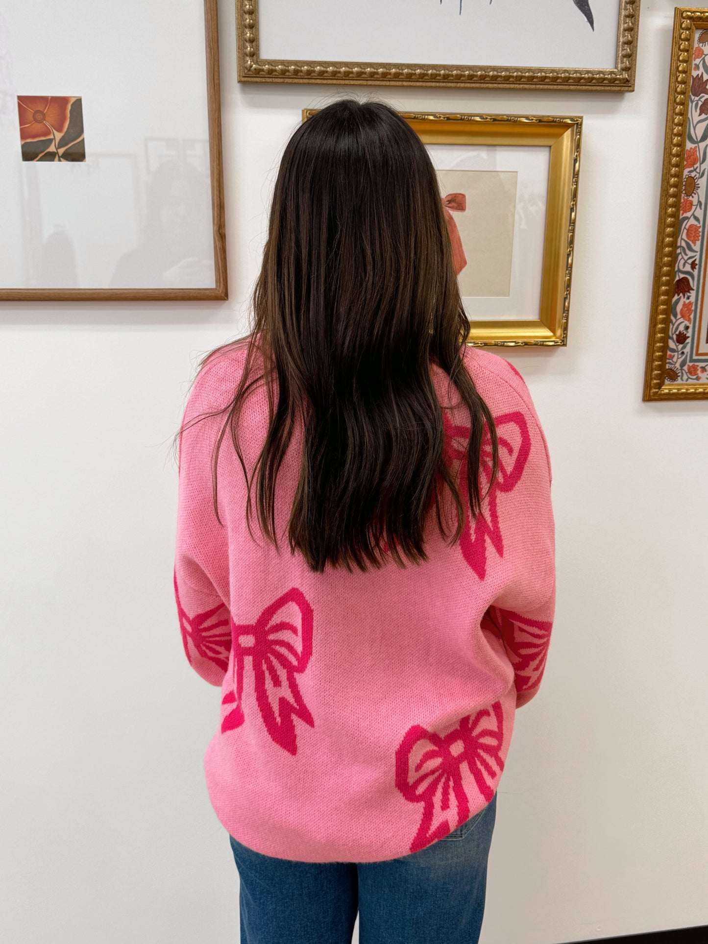 Bow Pink Sweater