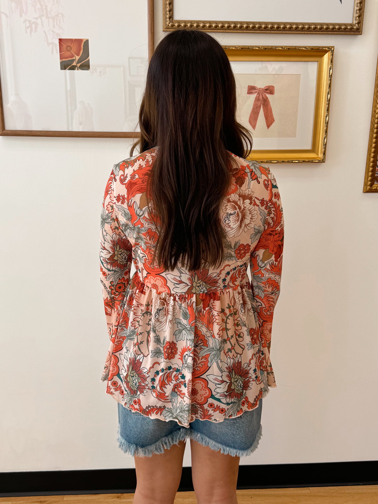 Bell Sleeve Boho Top