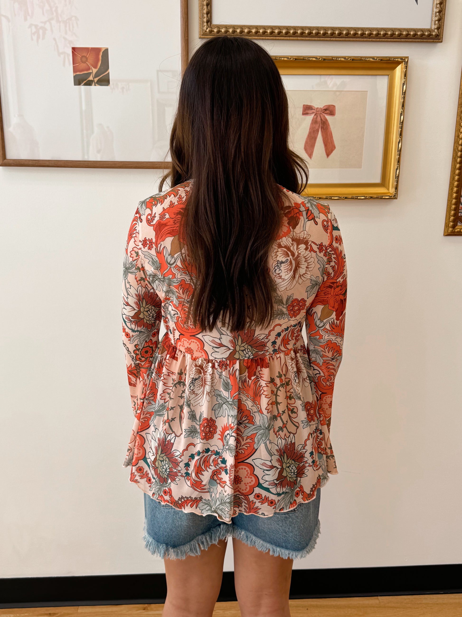 Bell Sleeve Boho Top