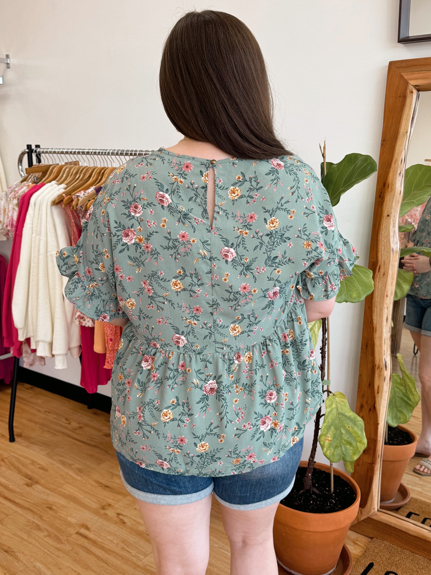 Vintage Floral Blouse Top top