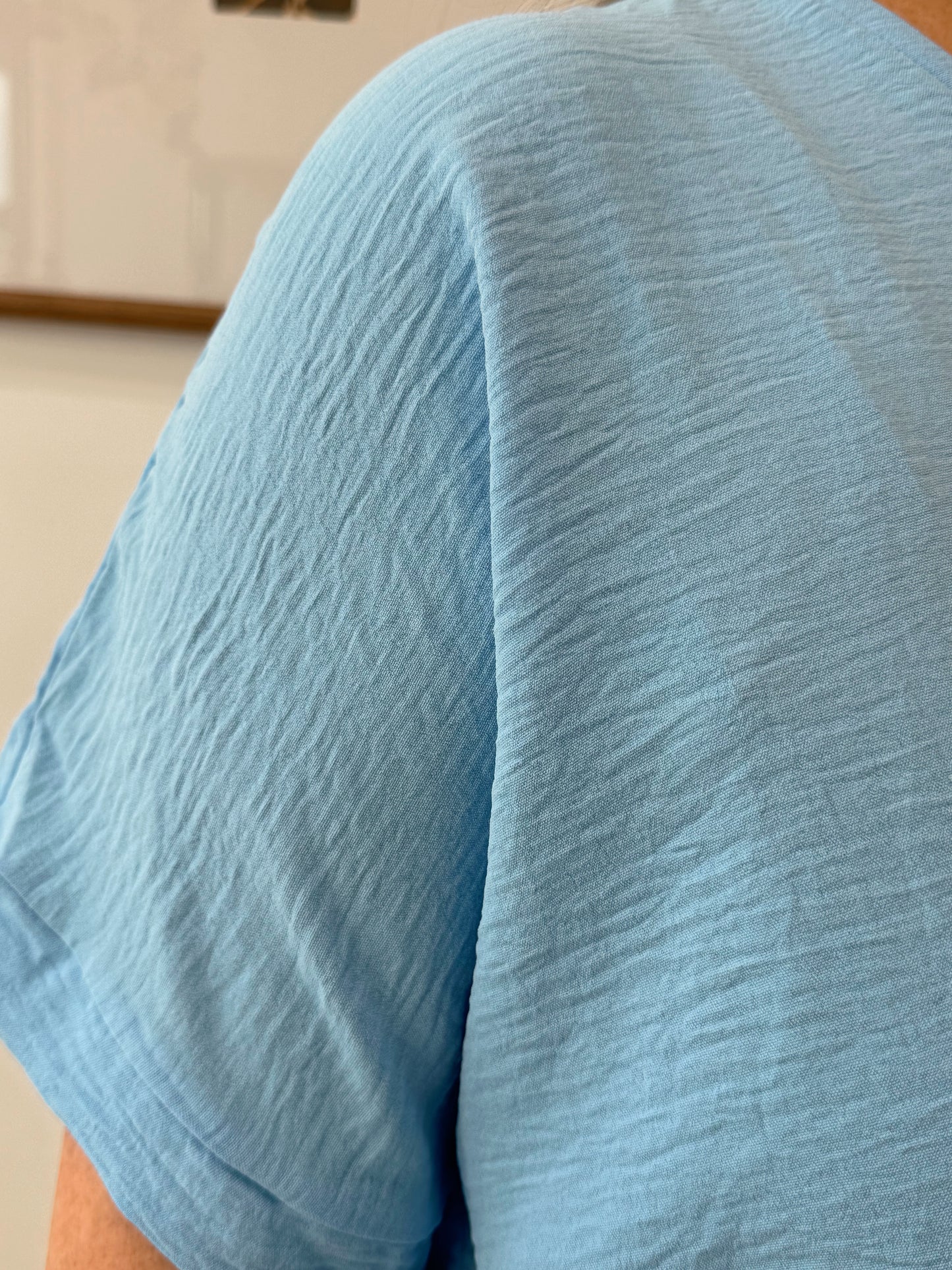 Solid Color Blouse Top
