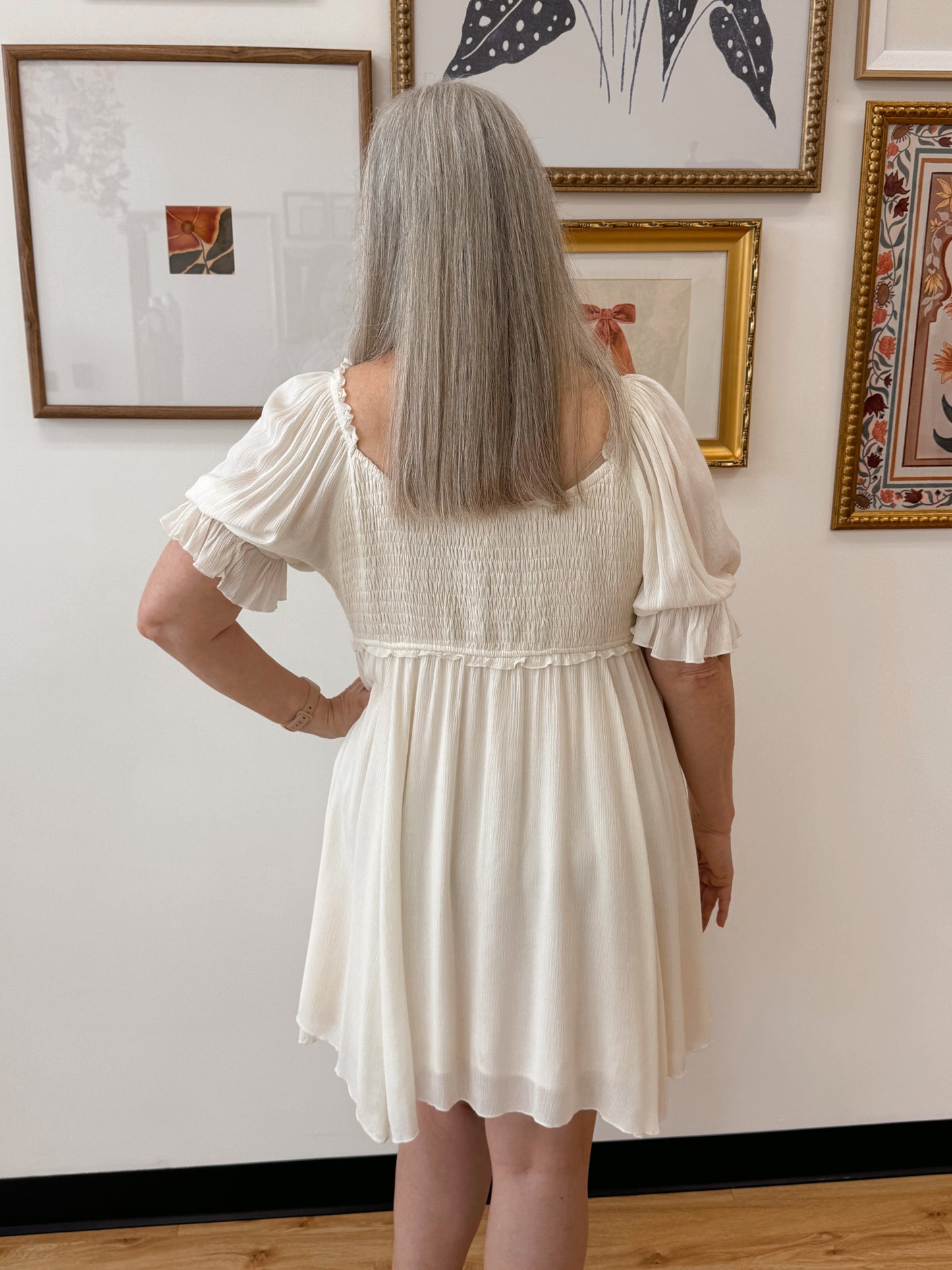 Sweetheart Smocked Dress