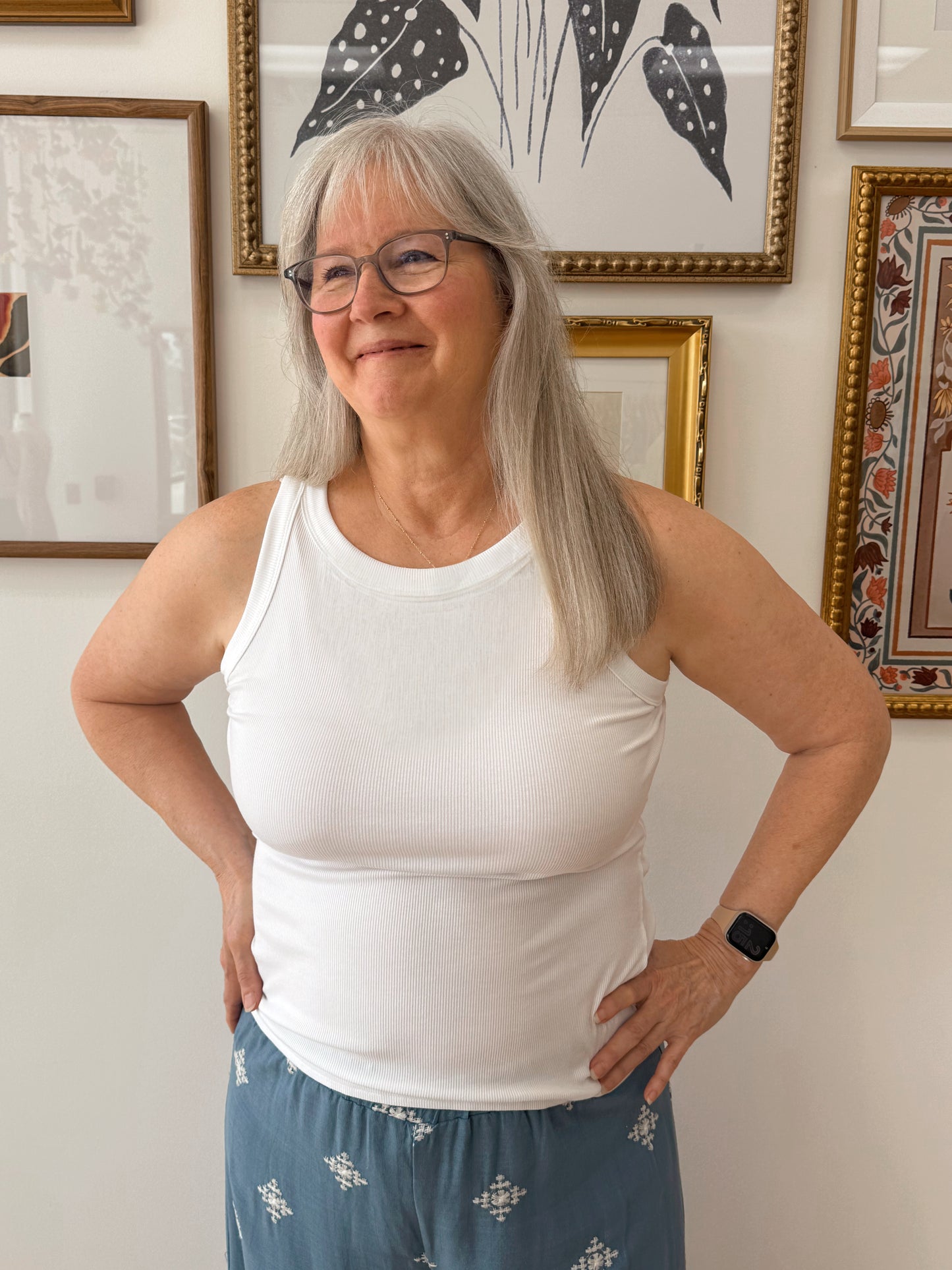 Classic Rib Knit Tank Top Shirts & Tops