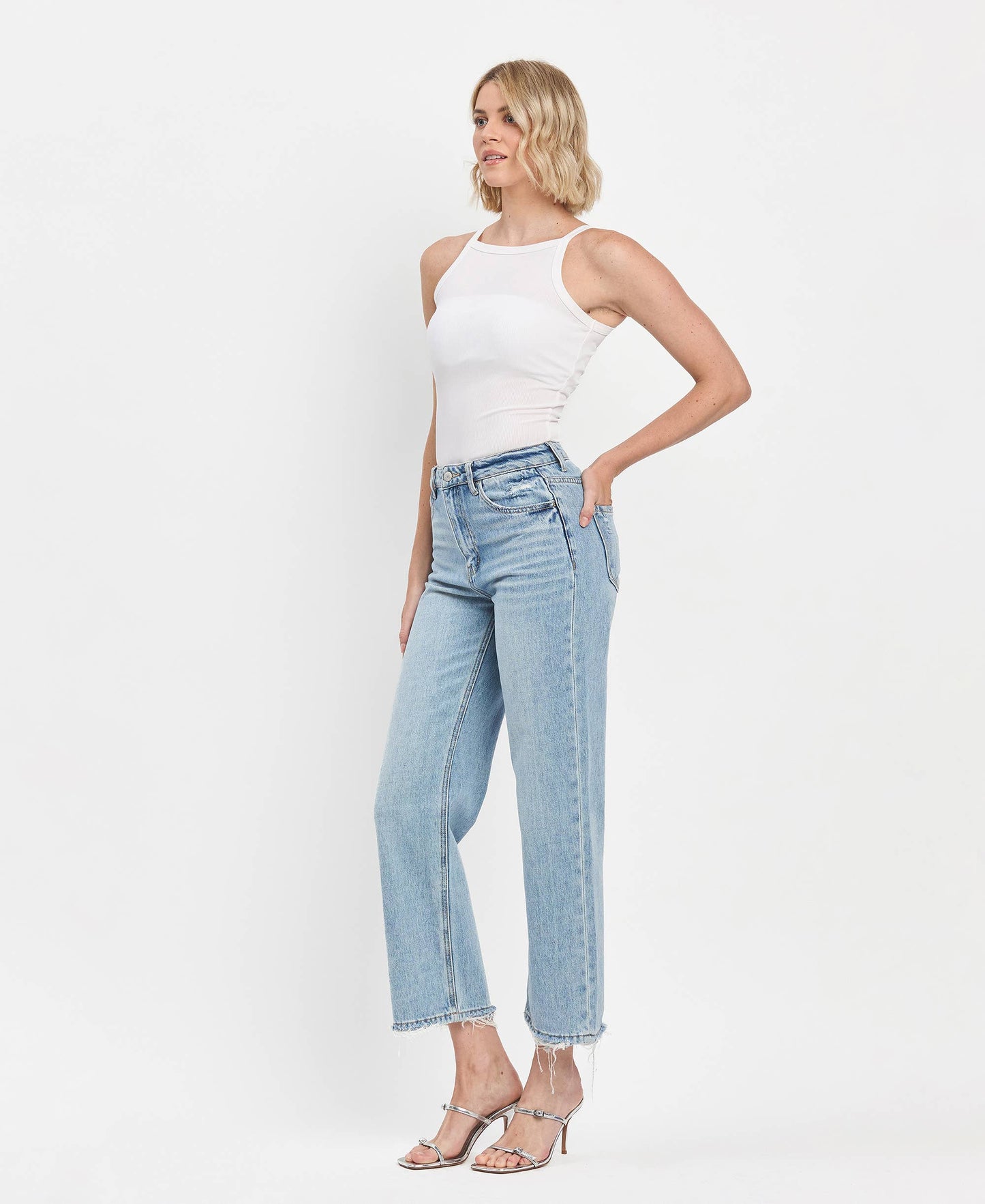 90s Slim Wide Leg Jeans Jeans