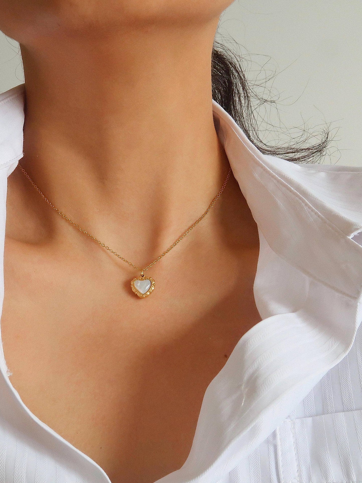 Vintage Heart Pendant Necklace Necklaces