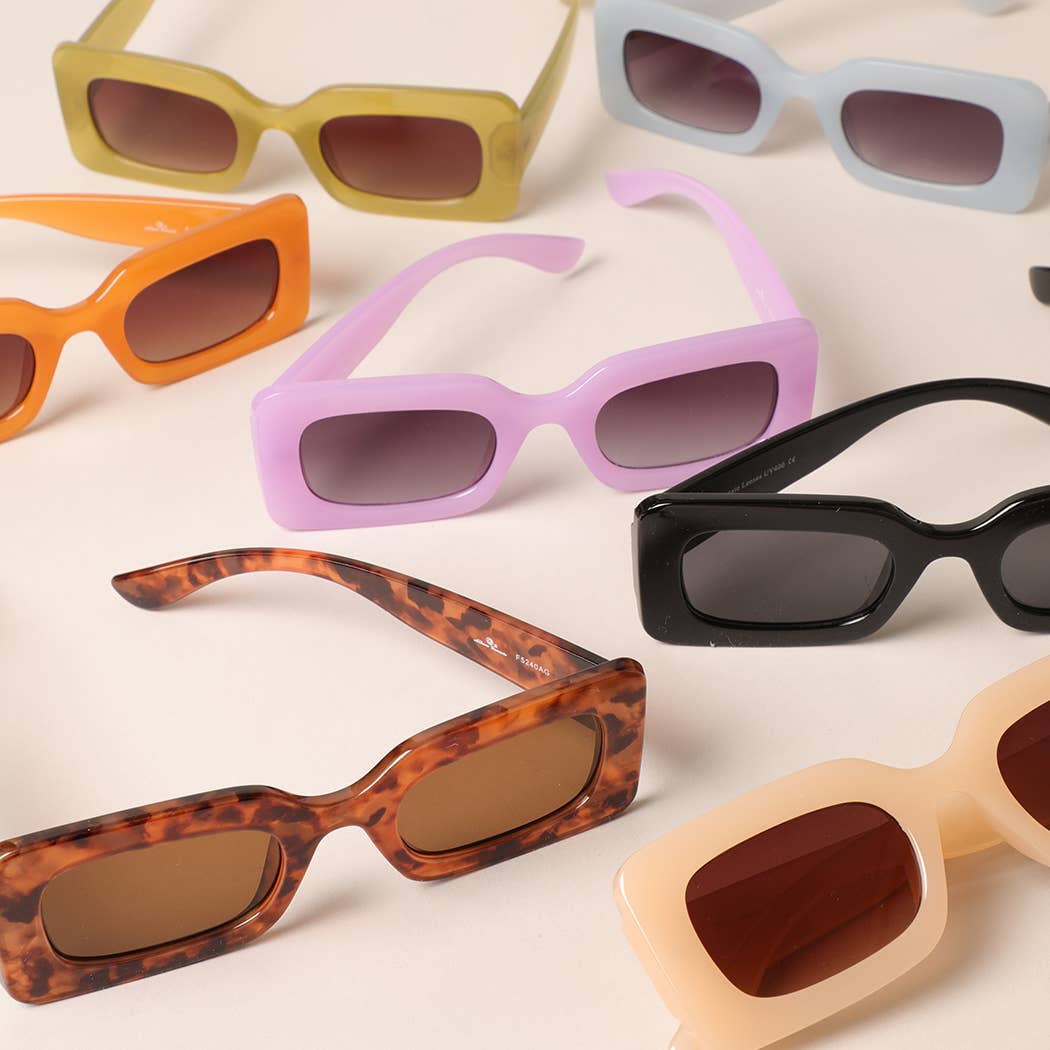 Bold Moves Rectangular Sunglasses Sunglasses