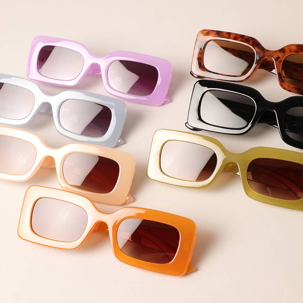 Bold Moves Rectangular Sunglasses Sunglasses