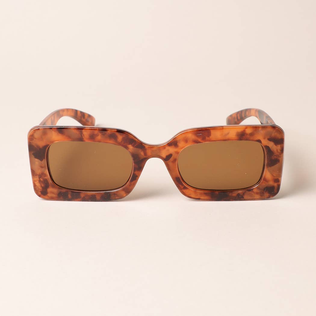 Bold Moves Rectangular Sunglasses Sunglasses