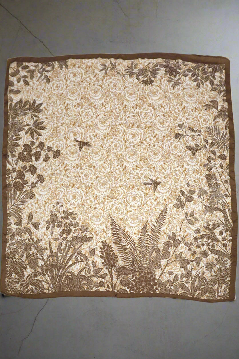 Neutral Floral Scarf Scarf