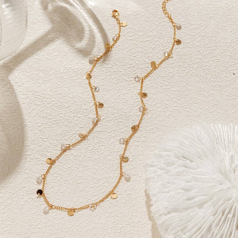 Diamonds & Gold Charm Necklace
