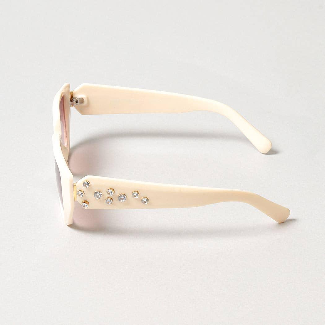 Tinted Rhinestone Frame Sunglasses Sunglasses