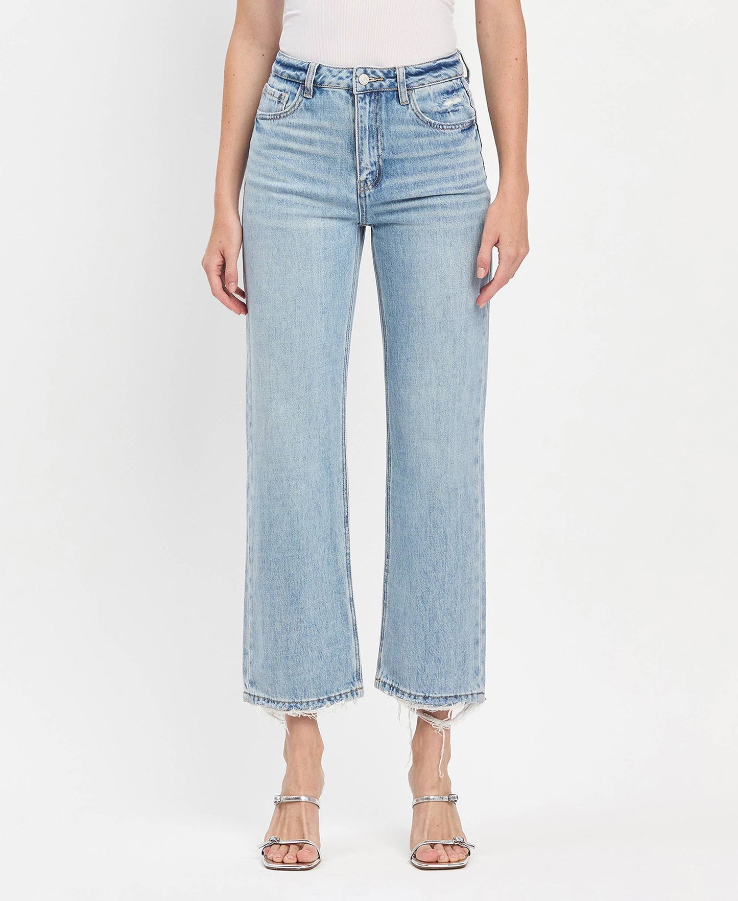90s Slim Wide Leg Jeans 32 Jeans