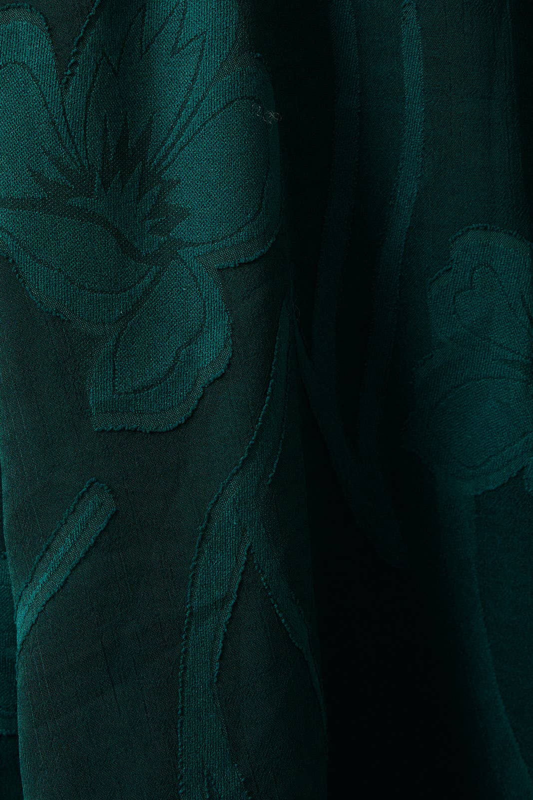 Emerald Floral Dinner Dress Dress