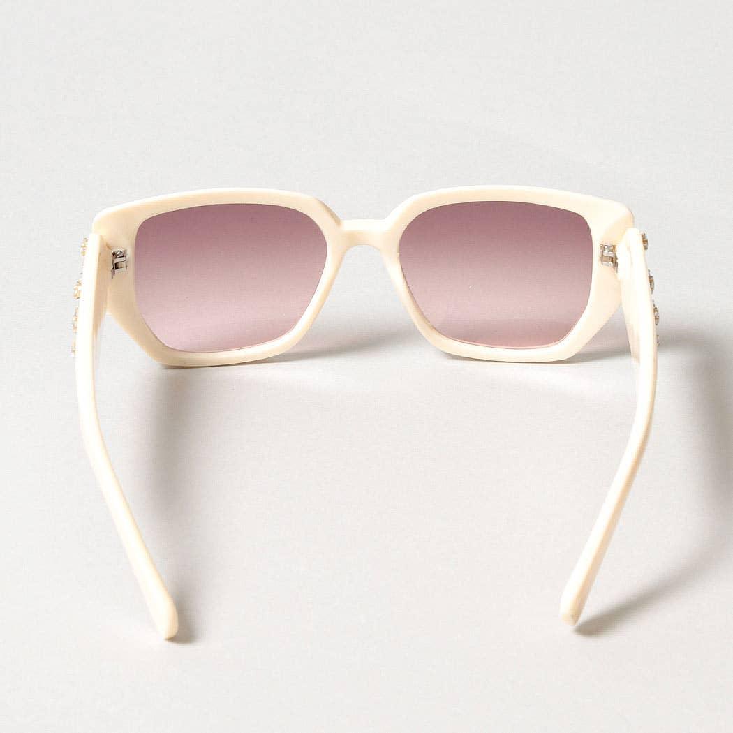 Tinted Rhinestone Frame Sunglasses Sunglasses