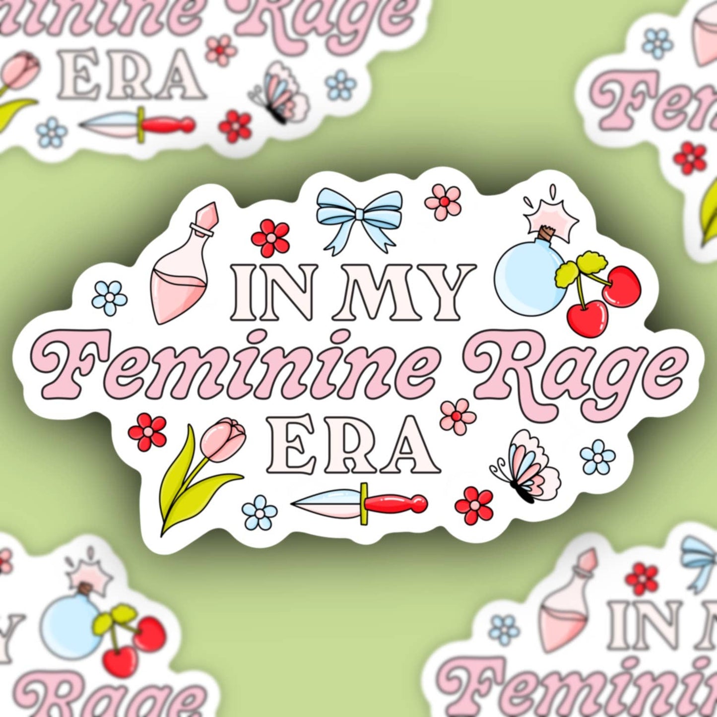 Feminine Rage Era Sticker