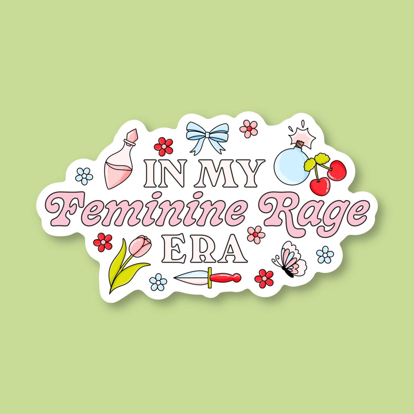 Feminine Rage Era Sticker