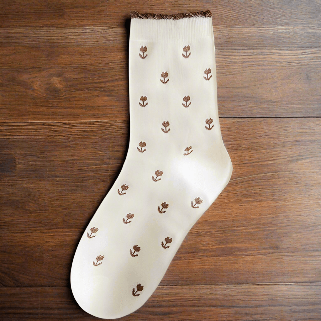 Floral Cotton Socks