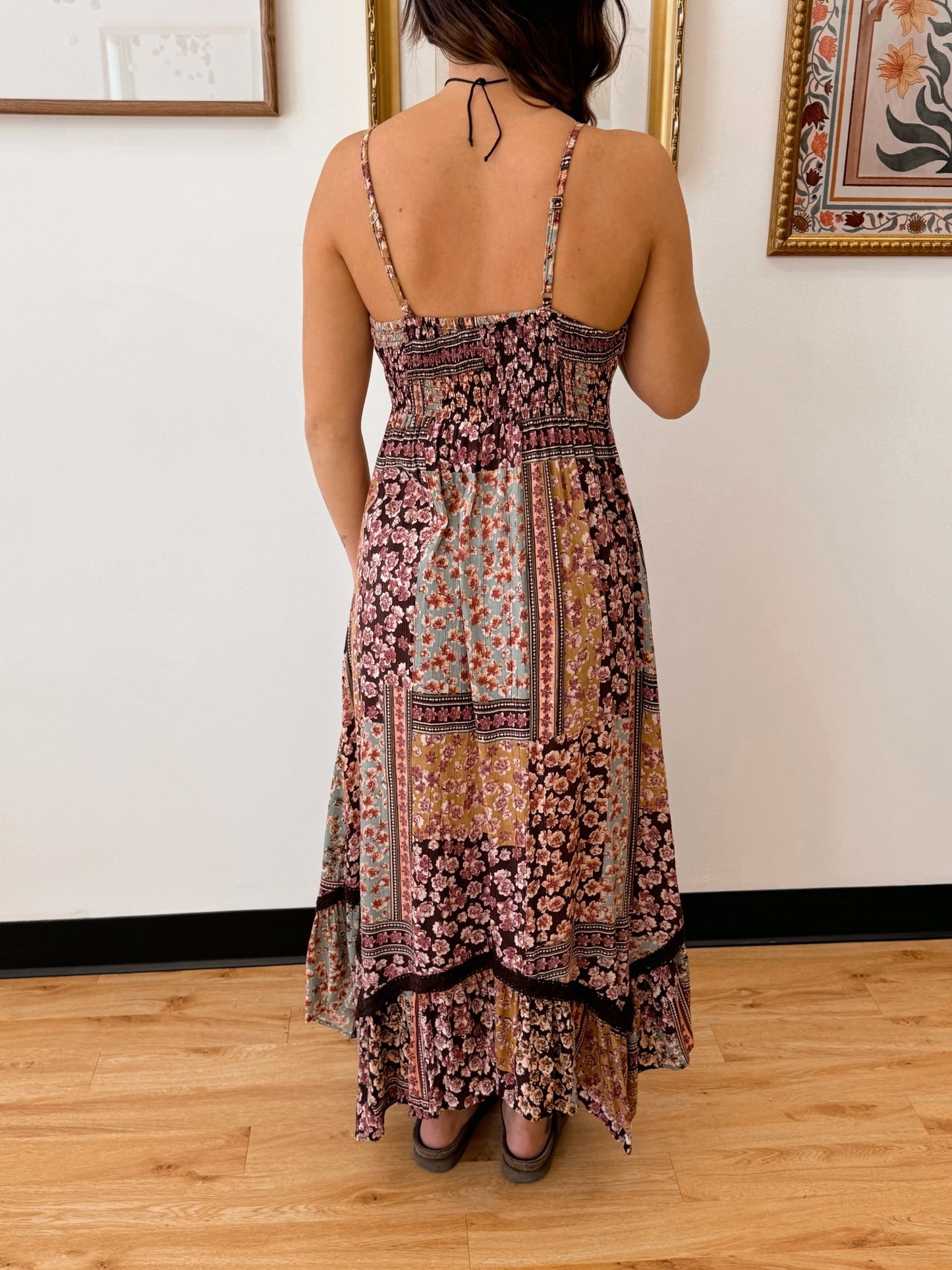 Handkerchief Edge Maxi Dress Dress