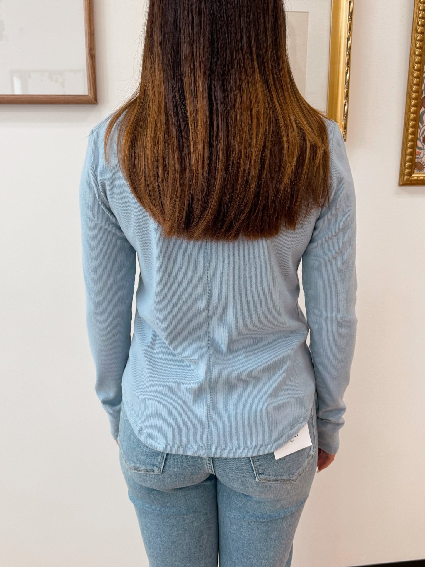 Pocket Henley Long-Sleeve Top Shirts & Tops