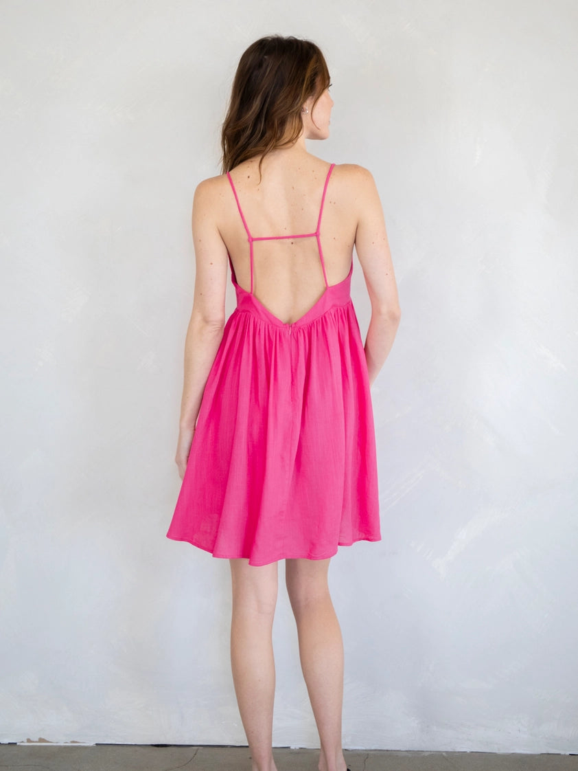 Backless Pink Dress