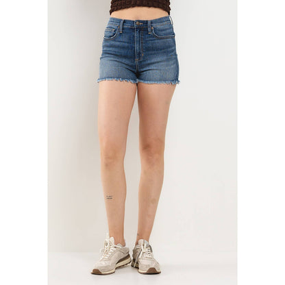 High Rise Star Patch Shorts