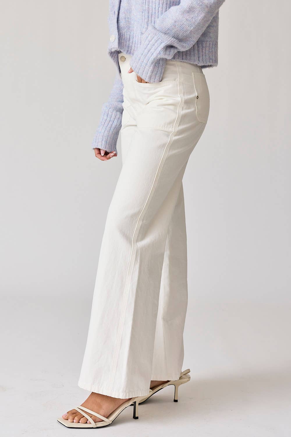 White Pocket Pants