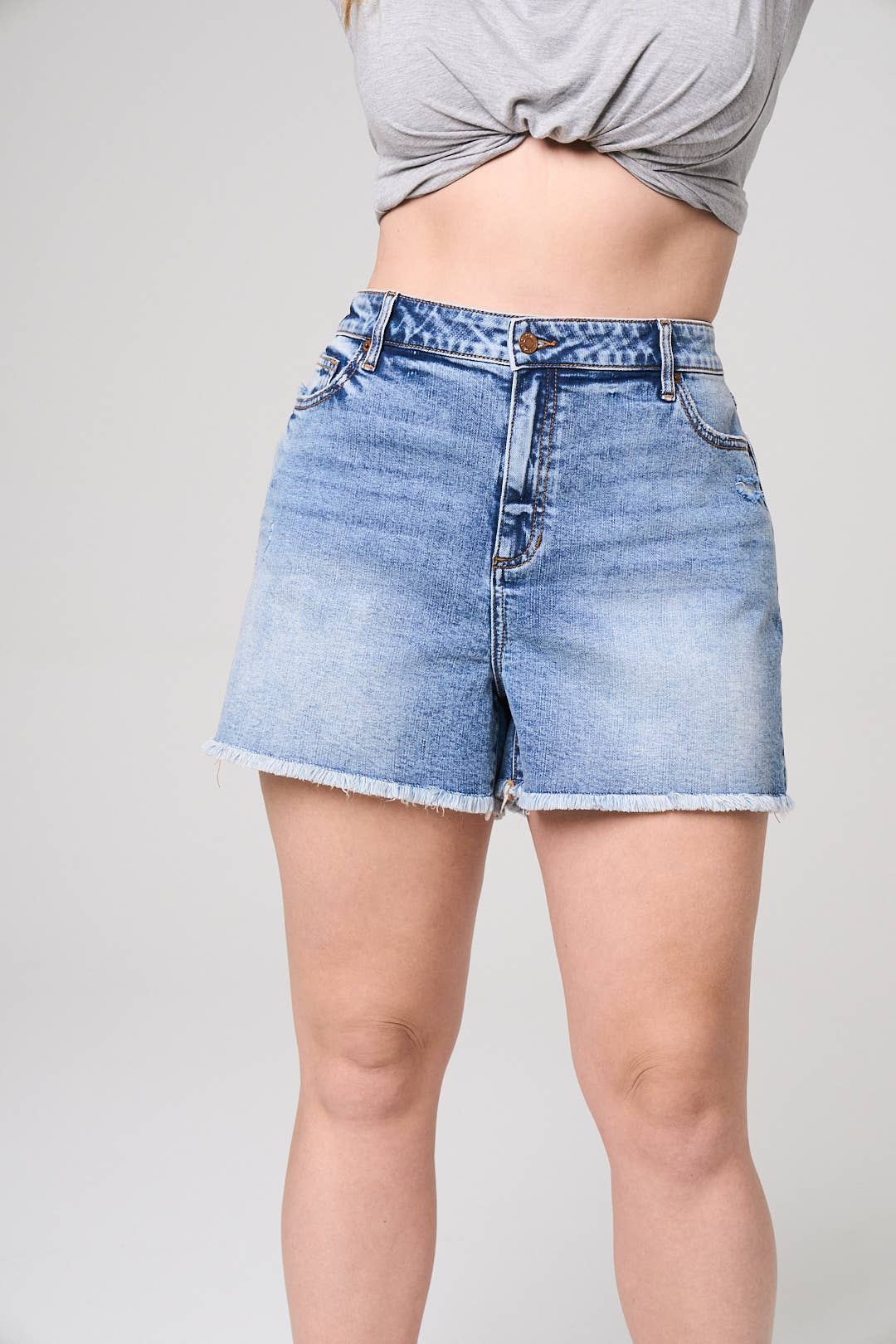 Plus Size Med Blue Shorts