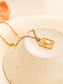 18K Rectangle Opal Necklace