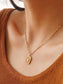 18K Rectangle Opal Necklace