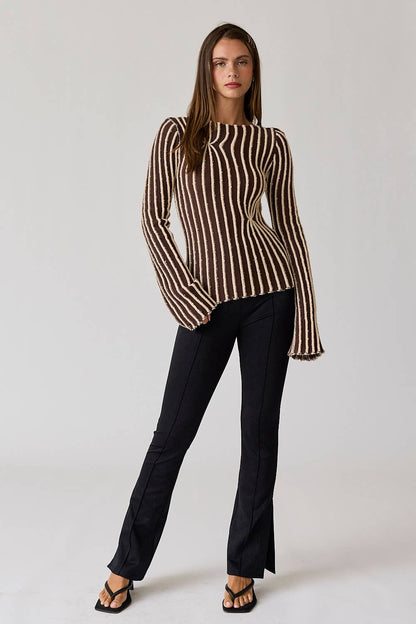 Striped Knit Top