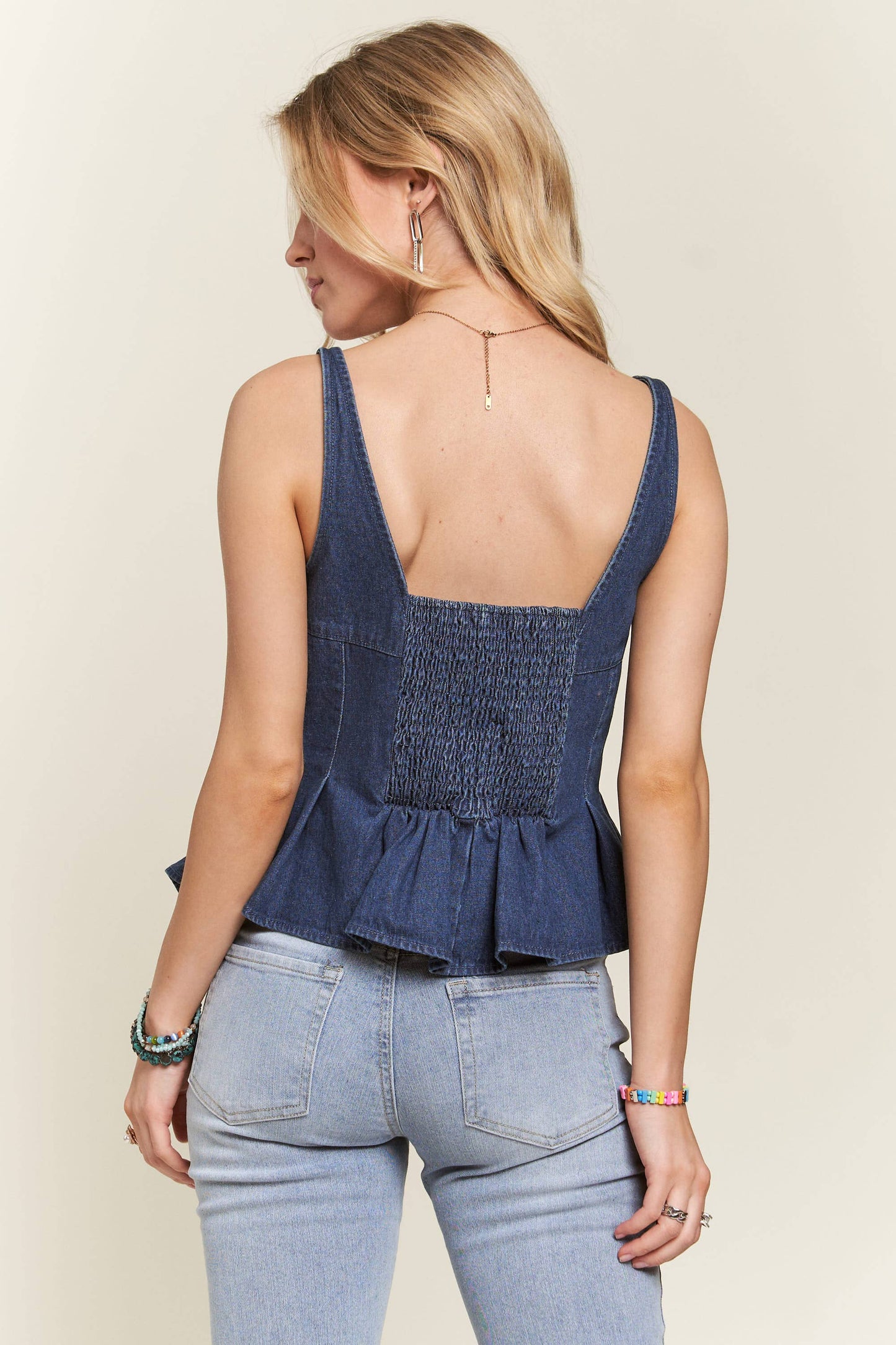 Denim Corset Top