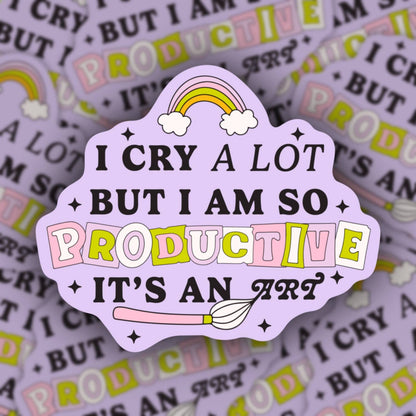 Cry a Lot Sticker