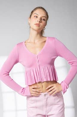 Long Sleeve Pink Top