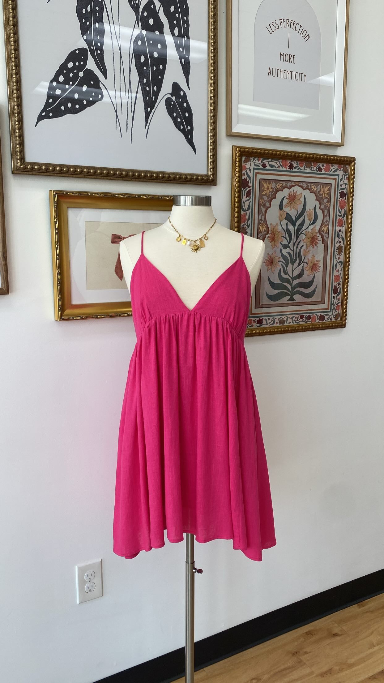 Backless Pink Dress Dress