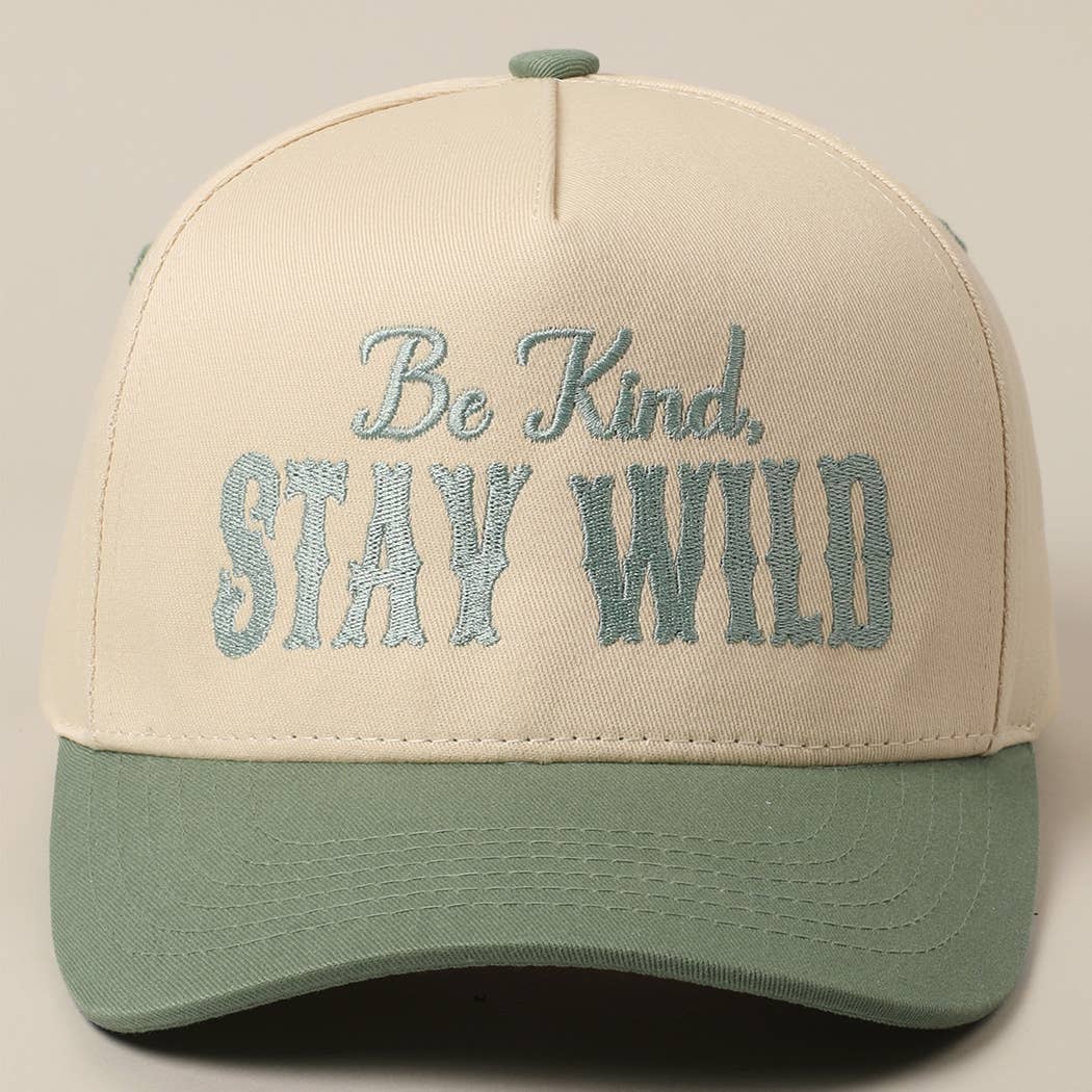 Be Kind Stay Wild Trucker Hat Default Title