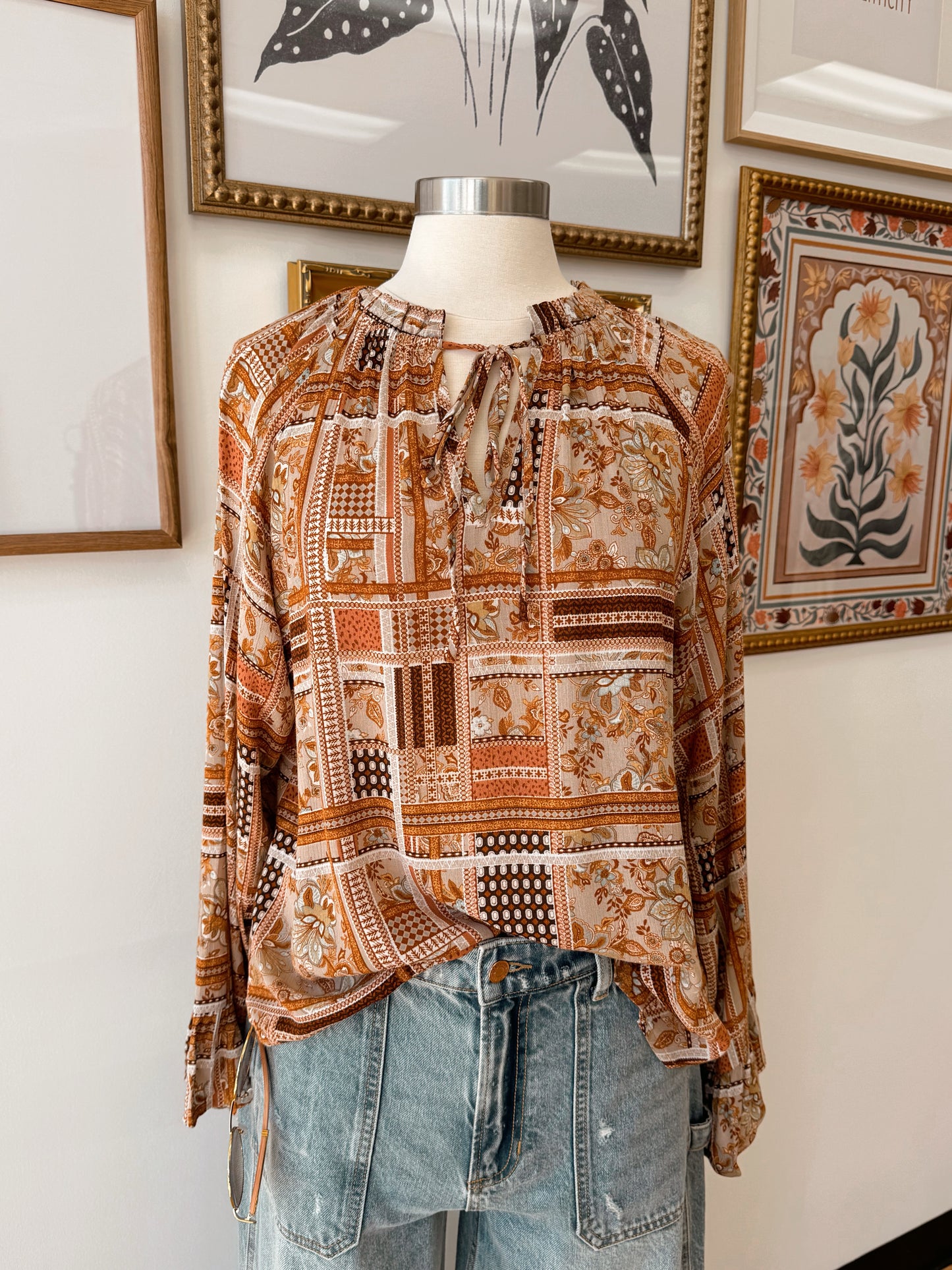 Bohemian Long Sleeve Top