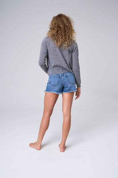 Medium Wash Denim Shorts