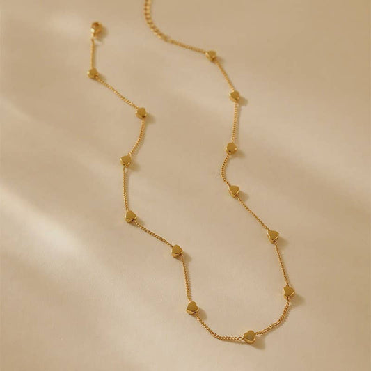 Stainless Steel Heart Chain Necklace
