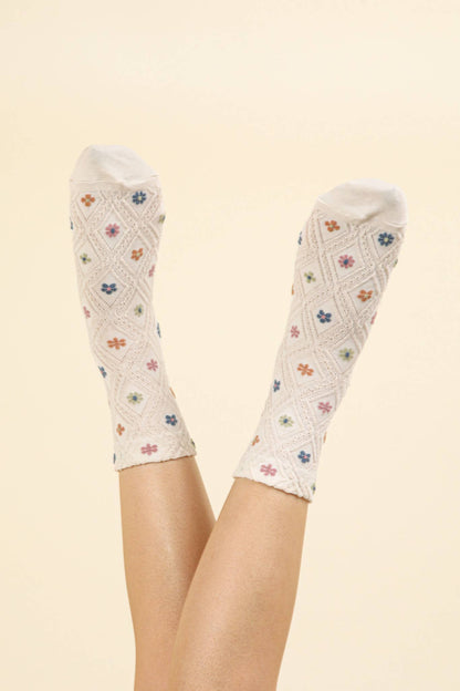 Floral Texture Socks