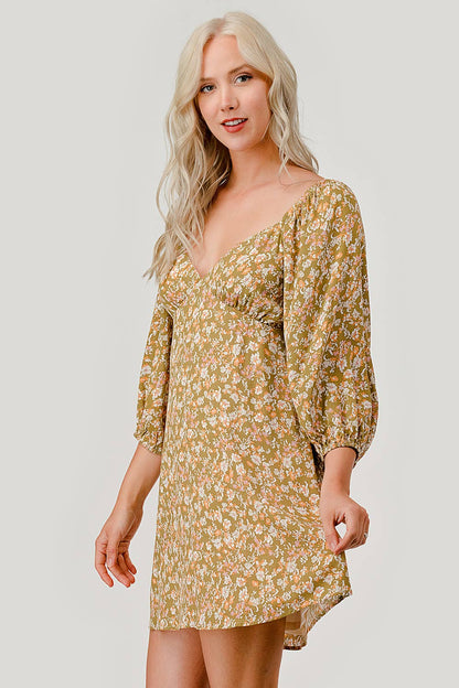 Floral Long Sleeve Dress