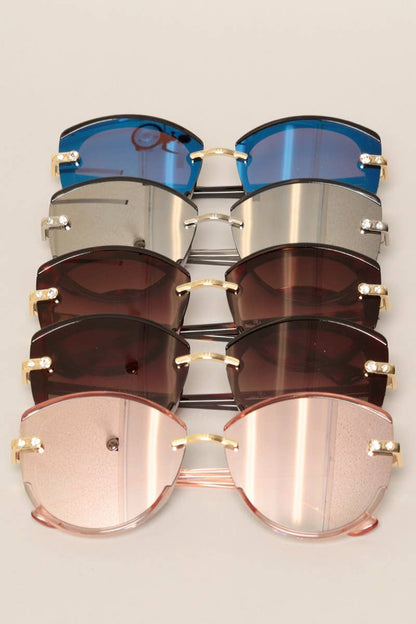 Rhinestone Detail Sunglasses