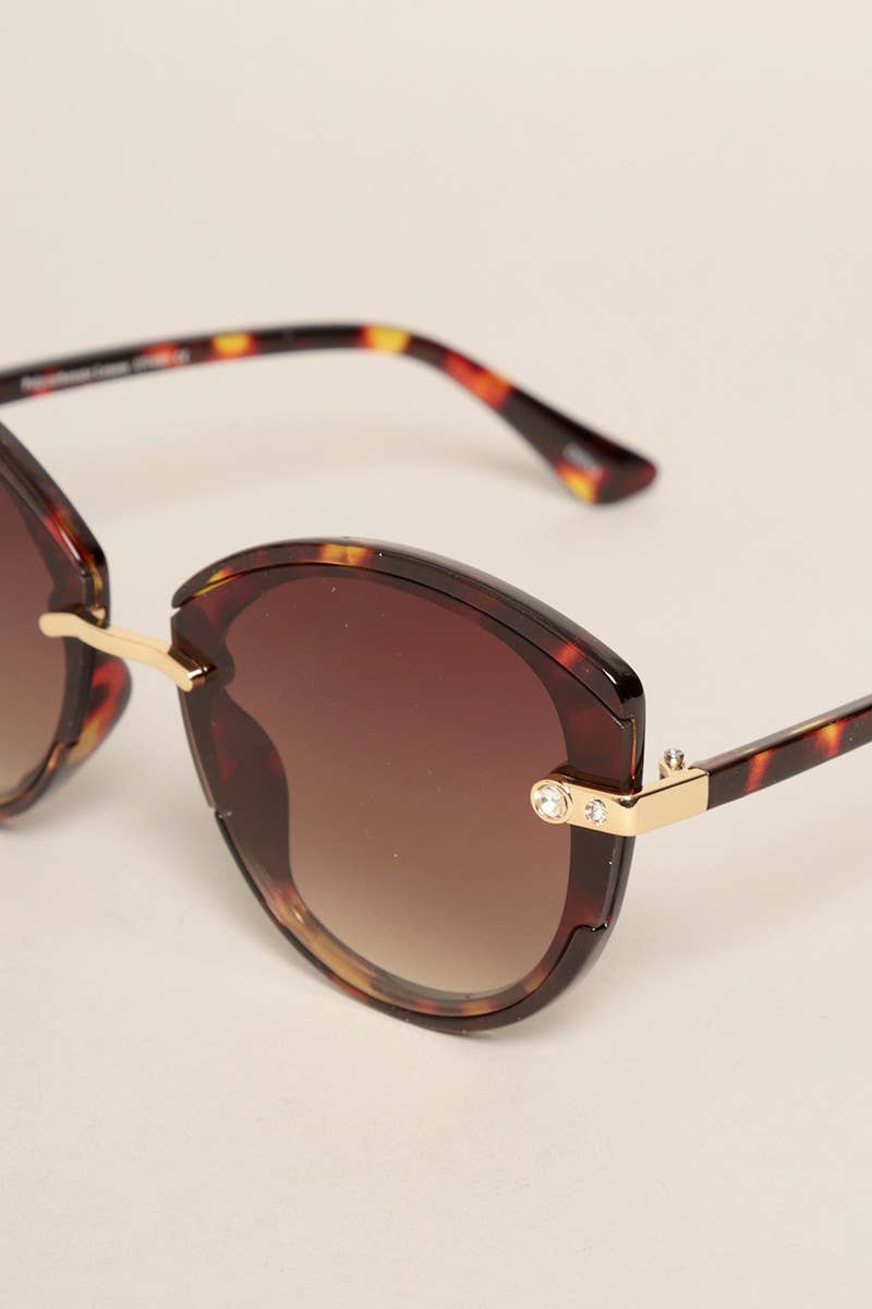 Rhinestone Detail Sunglasses